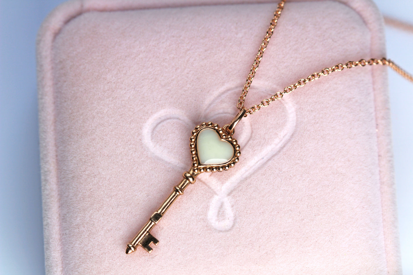 Key - Beaded Heart